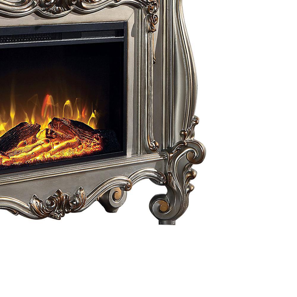 Versailles Antique Platinum 47" Electric Fireplace with Safety Technology