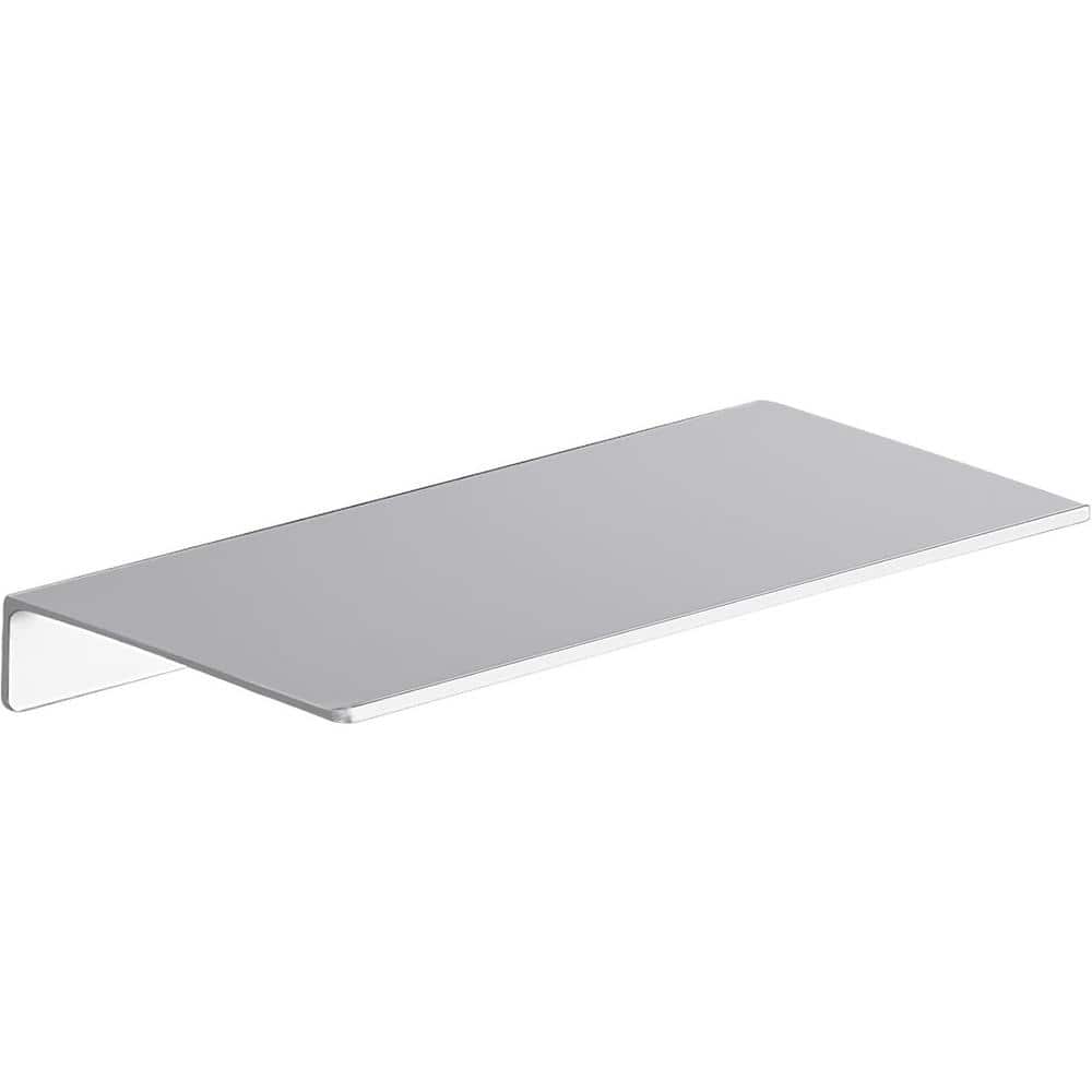 11.81 in. W x 4.92 in. D Silver Floating Shelves for Wall Decor 1-Decorativ