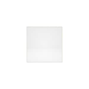 Vespera 30 in. W x 30 in. H Square Framed Wall Bathroom Vanity Mirror in Brushed Nickel