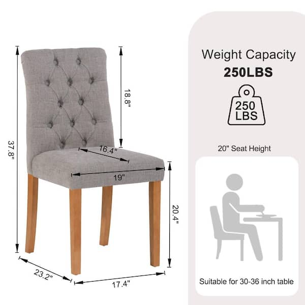 Dining chair seat discount height 20 inches