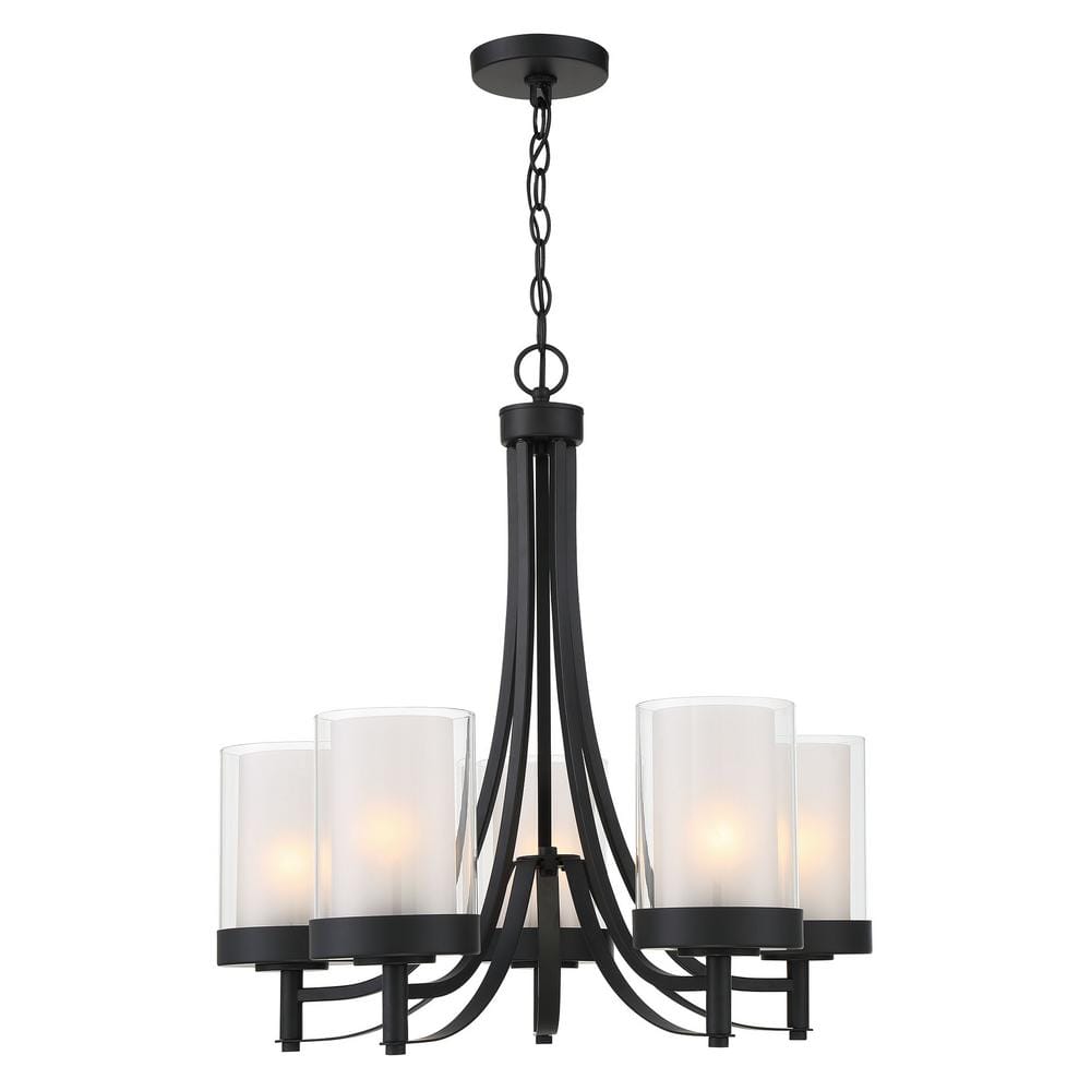 Good Lumens by Madison Avenue Pacifica 5-Light Coal Chandelier with ...