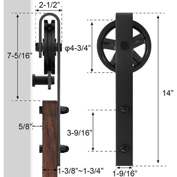 Whitmor Chrome/Ebony 6-Hook 19-3/4 In. Over-the-Door Hook Rail - Brownsboro  Hardware & Paint