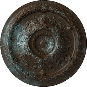 38-3/8 in. x 2-7/8 in. Oslo Urethane Ceiling (Fits Canopies up to 7-5/8 in.), Bronze Blue Patina