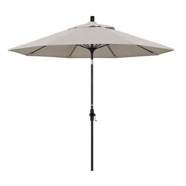 California Umbrella 9 ft. Fiberglass Collar Tilt Patio Umbrella in ...