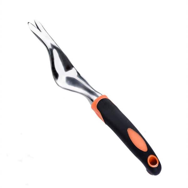 Dyiom 12 in. Black and Orange Hand Weeder with Ergonomic Handle