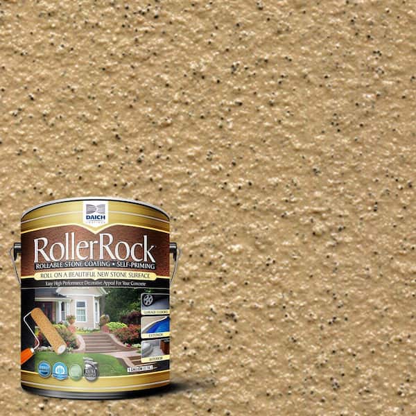 DAICH RollerRock 1 Gal. Self-Priming Harvest Tan Exterior Concrete Coating