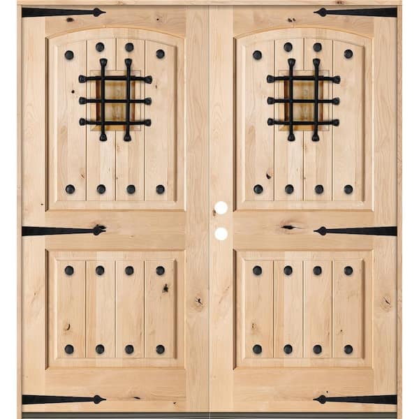 Krosswood Doors 36 in. x 80 in. Mediterranean Knotty Alder