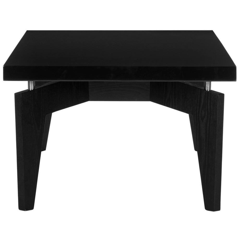 Retro Black and White Lacquered Wood Coffee Table