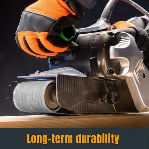 3 in. x 21 in. Silicon Carbide Sanding Belts 120/240/400/600/800/1000 Grit Assortment 12PK with Abrasive Cleaning Stick
