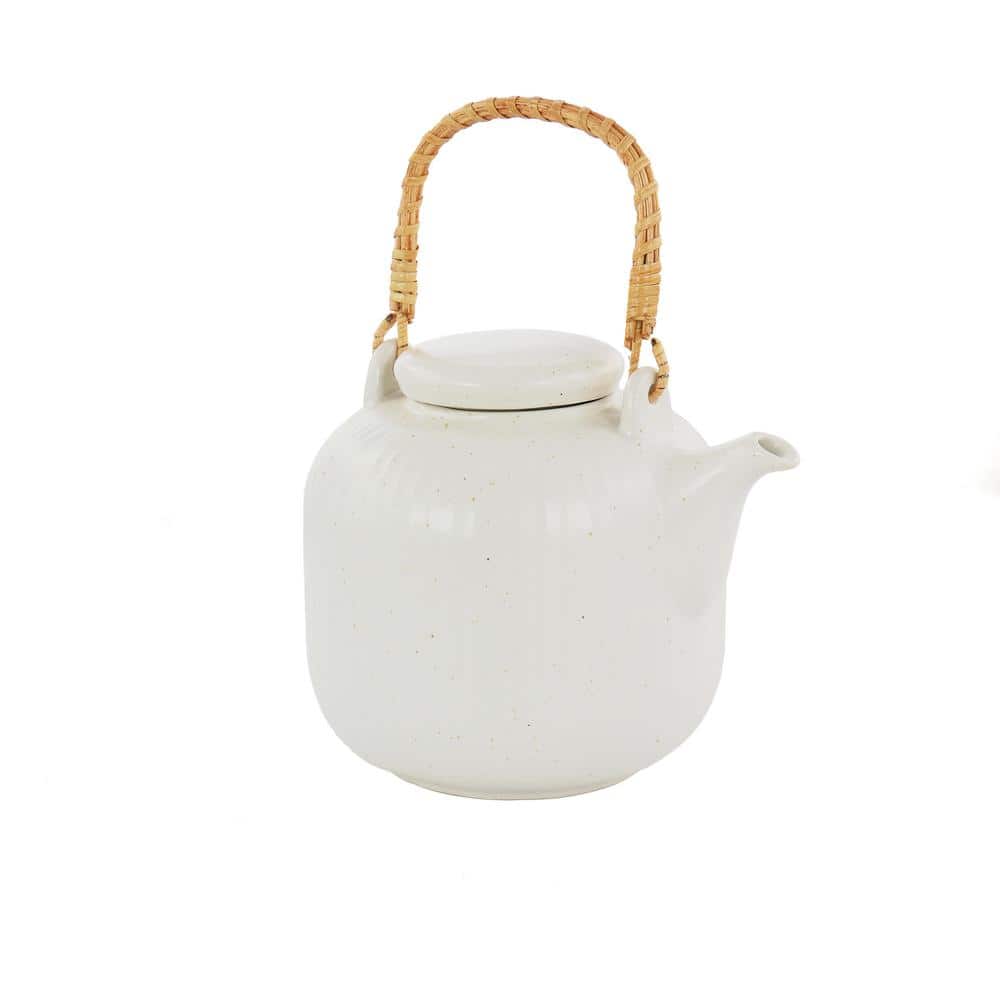 Artvigor 1-Piece Porcelain Tea Pot Light Green Teapot Teacup and