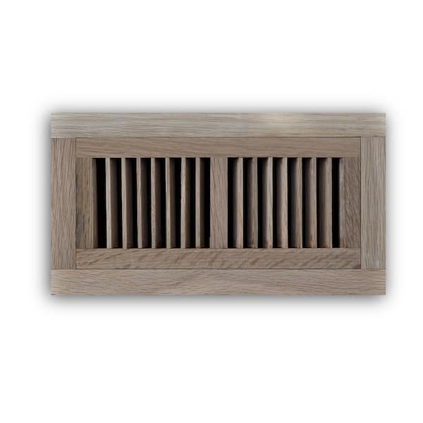 Hampton Bay 4 in. x 12 in. Oak Wood Flush Mount Grille in Unfinished Oak