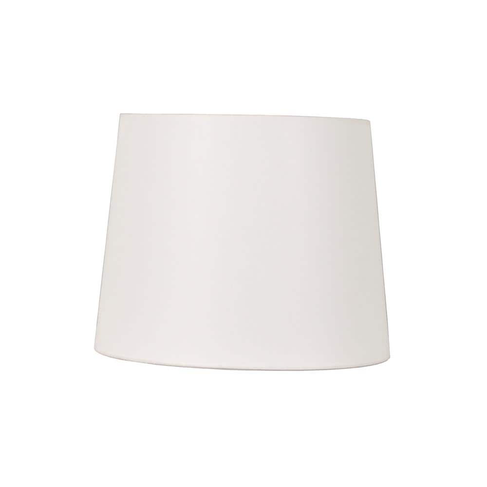 Mix & Match 8 in. x 10 in. x 7 in. Height White Modified Drum Shade