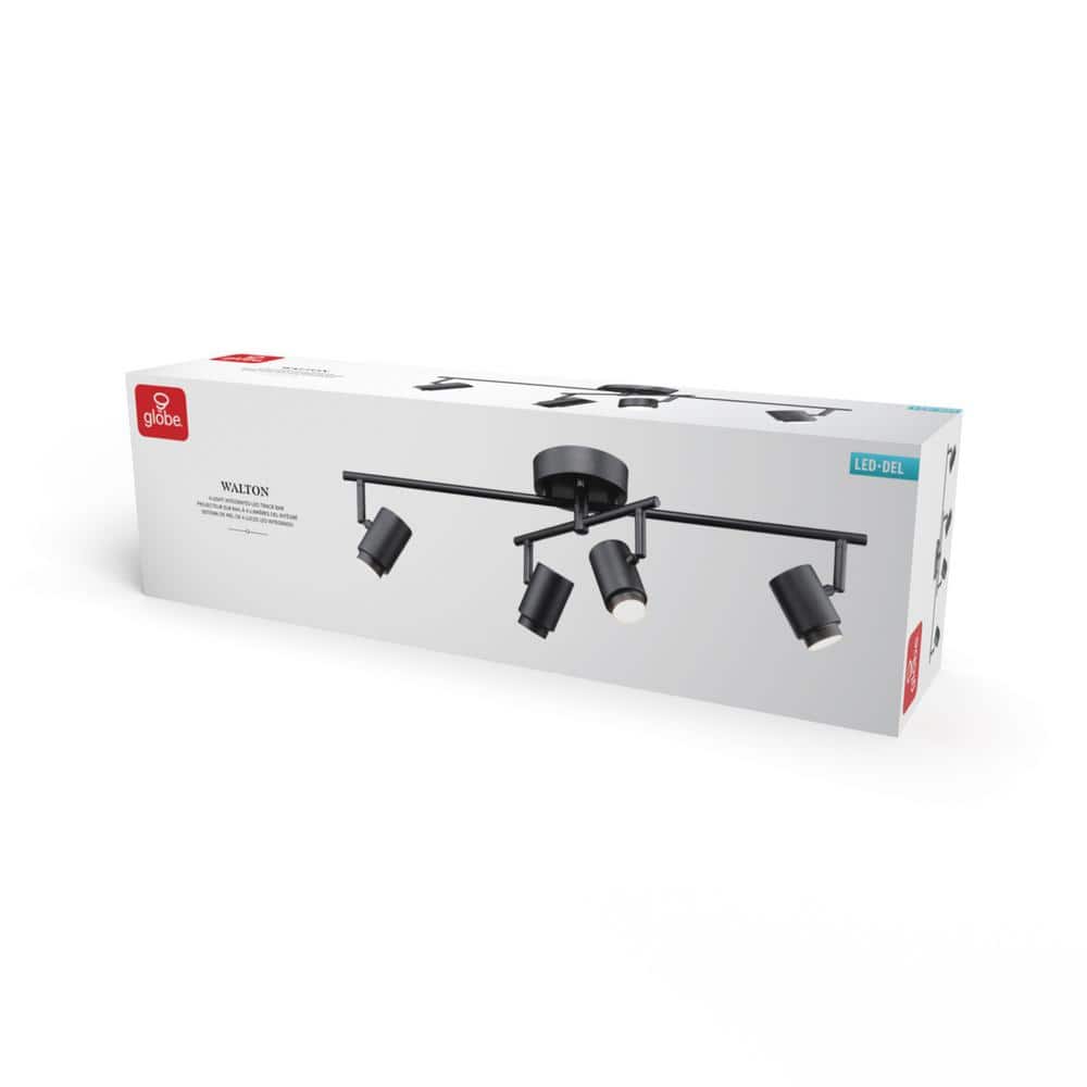 Walton 26" Matte Black Integrated LED Swivel Track Lighting