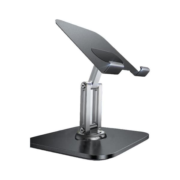 Adjustable Tablet Stand Holder 360° Rotating Desktop Mount for iPad 12.9-4.7 PC Office Accessories Silver