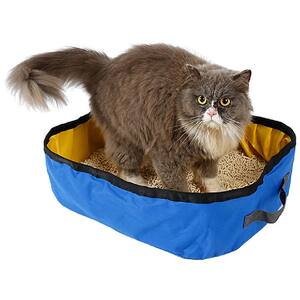 Litter Go Travel Folding Waterproof Kitty Cat Litterbox and Bath