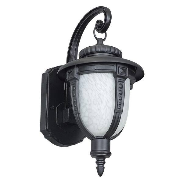 Sunset Lierle 1-Light Black Outdoor Wall Lantern