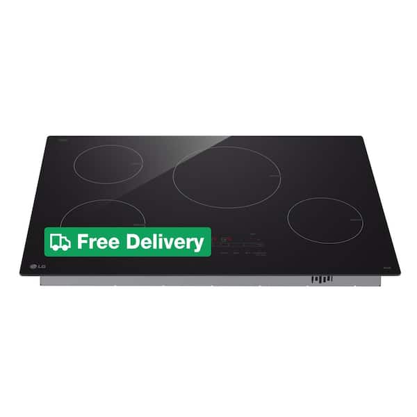 30 in. 4 Burner Element Induction Cooktop in Black with Power Element and SmoothTouch Controls