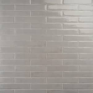Tint Grigio 2.95 in. x 15.74 in. Polished Porcelain Wall Tile (14.2 sq. ft./Case)