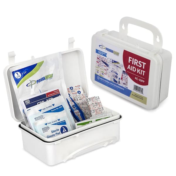 96-Piece 10-Person OSHA Poly First Aid Kit KC-10PP - The Home Depot