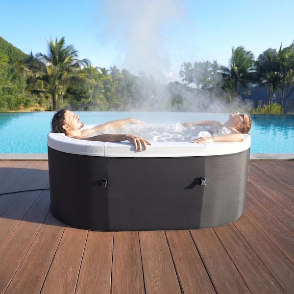 EZLIFE Serenity 2-Person 90-Aqua Jets, 110-Volt, Oval Foam Spa Hot
