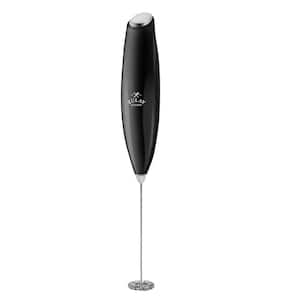 Powerful Handheld Milk Frother Without Stand - Metallic Black