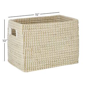 Seagrass Handmade Storage Basket with Handles