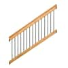 ProWood 6 Ft. Western Red Cedar Stair Railing Kit With Black Aluminum ...