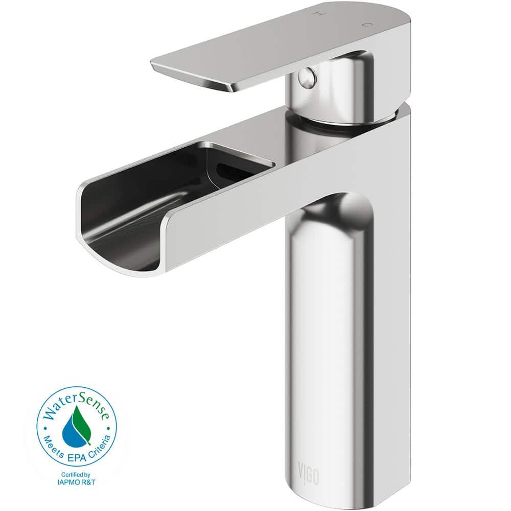 Ileana Modern 6 3/4" Black Nickel Single Hole Bathroom Faucet