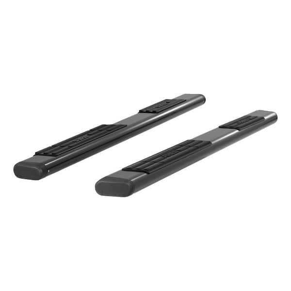 Aries 6" x 85" Black Aluminum Oval Side Bars (No Brackets)