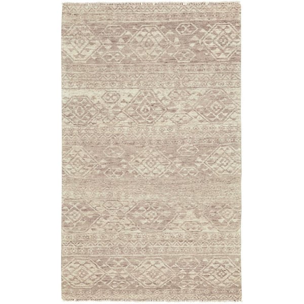 6 x 9 Brown, Tan Abstract Area Rug