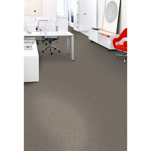 8 in. x 8 in. Looped Carpet Sample -Rules Of Conduct -Color Nickel