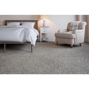Soft Breath I - Cranbrook - Gray 40 oz. SD Polyester Texture Installed Carpet