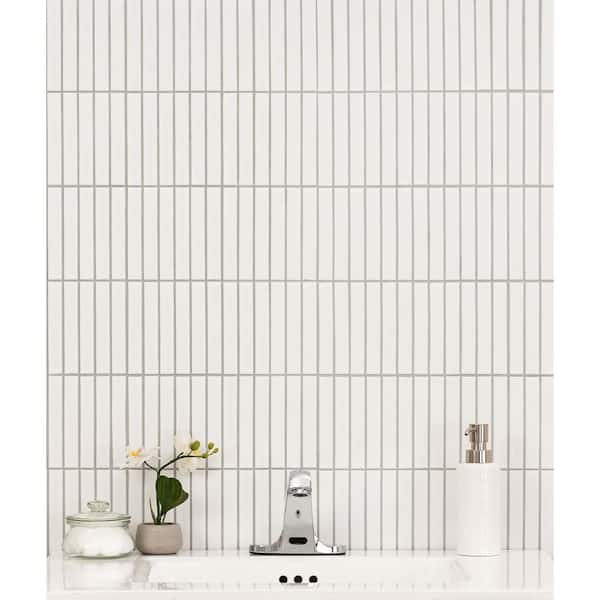 Le Cafe 2 x 2 Octagon Matte Porcelain Mosaic Tile in White