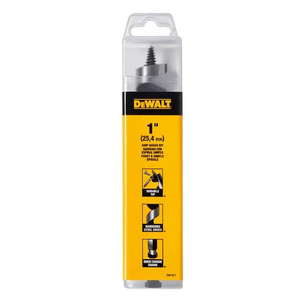 DEWALT 1 in. x 6 in. Power Ship Auger Bit DW1671 The Home Depot