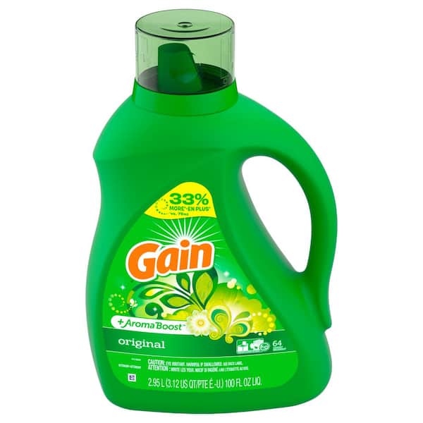 Gain 100 Oz Original Fresh Scent He Liquid Laundry Detergent 64 Loads 003700012786 The Home Depot