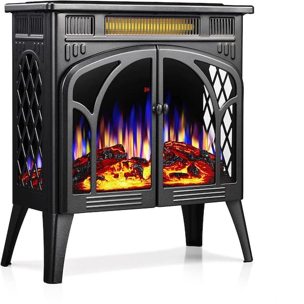 Unbranded 300 sq. ft. Electric Stove in Gray with Remote Control