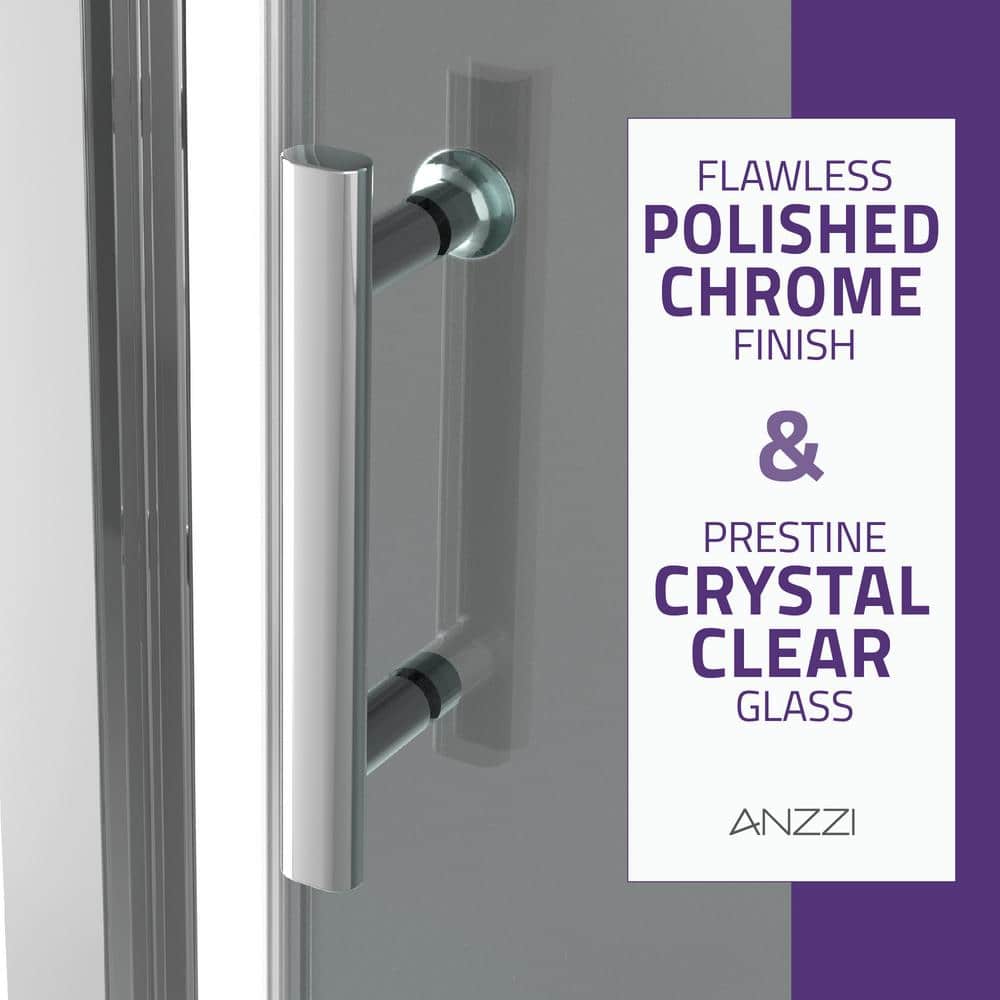 Halberd 48" x 72" Polished Chrome Framed Shower Door