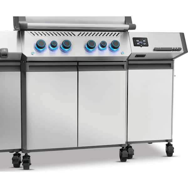 NAPOLEON Prestige Stainless Steel Under Grill Storage with 2 Carts