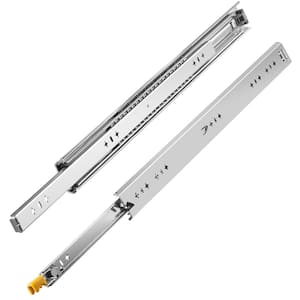 24 in. Drawer Slides 250 lb. Load Capacity Three Section Full Extension Drawer Slides (2-Pack)