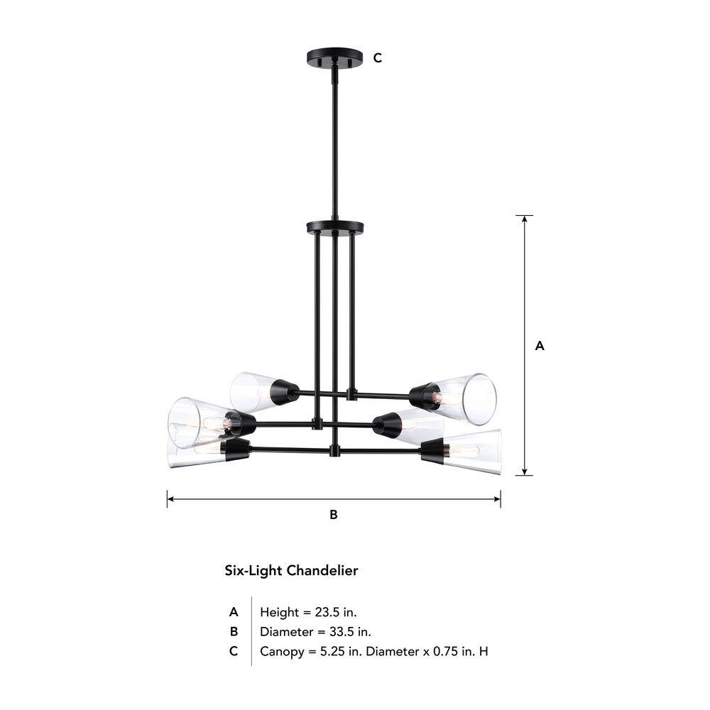 Norro Mid-Century Modern Sputnik Black Pendant Light