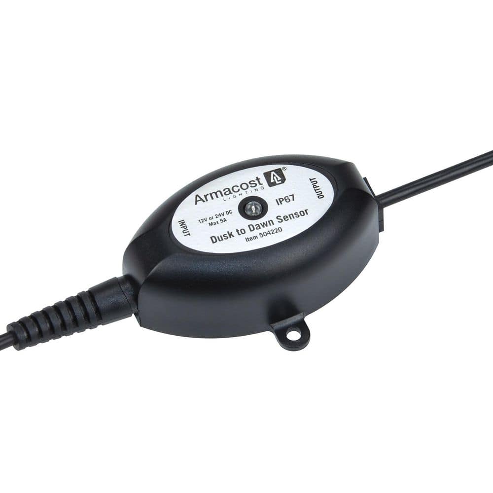 Armacost Lighting Dusk to Dawn Outdoor Photocell Sensor No Touch Light Switch Black 504220