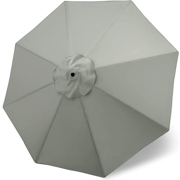 Cubilan Patio Umbrella 9 ft Replacement Canopy for 8 Ribs-Grey, market
