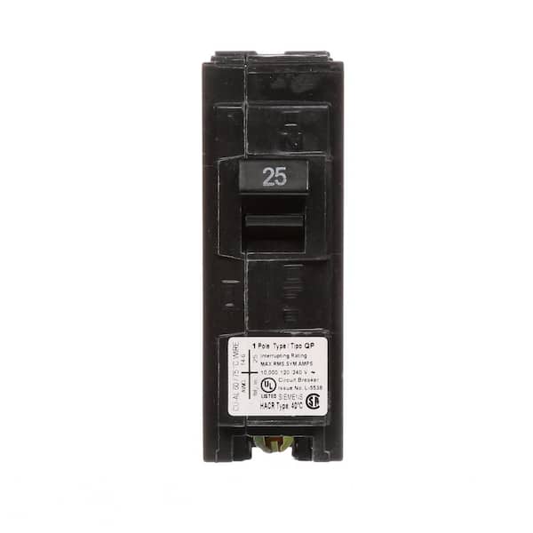 Siemens 25 Amp Single-Pole Type QP Circuit Breaker