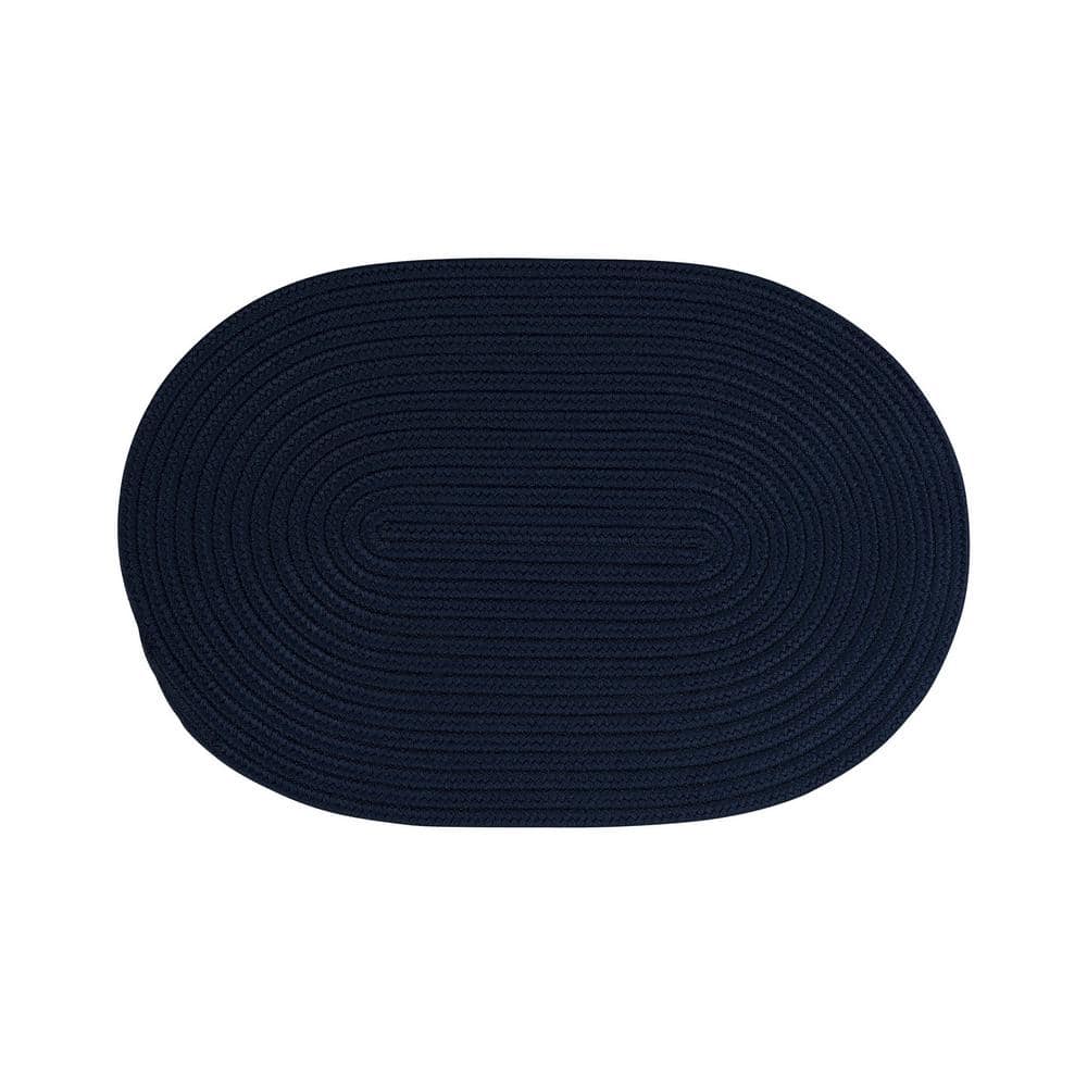 Boca Navy 22 in. x 34 in. Polypropylene Door Mat