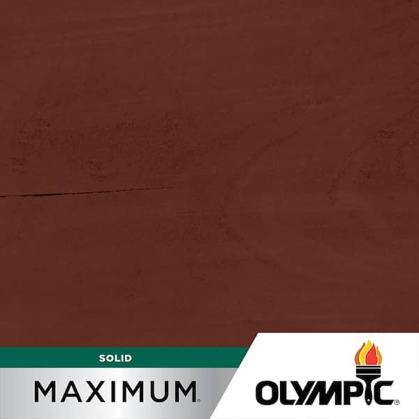 Olympic Maximum 5 gal SC-1052 Deep Redwood Solid Color Exterior Stain and Sealant in One