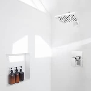 Bliss 1-Spray Patterns 7.5" Wall Mount Fixed Shower Head in Chrome