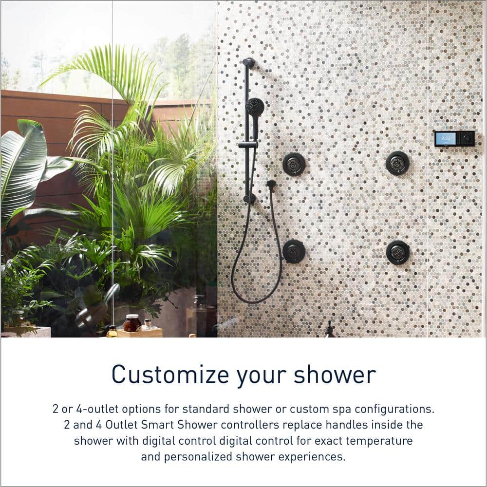 Moen Smart Shower 2-Outlet Digital Thermostatic Valve with 1/2" Connections