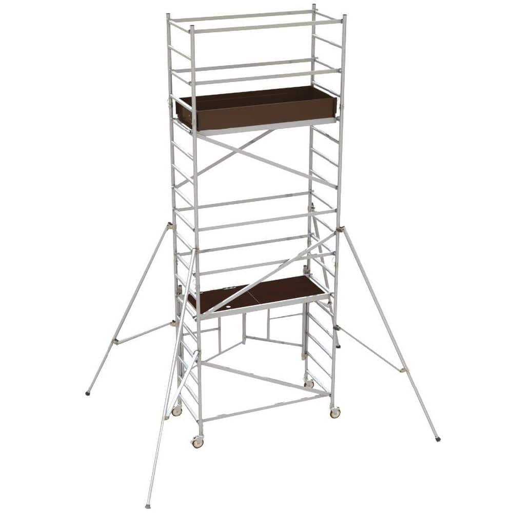 15 ft. x 5.4 ft. x 2.6 ft. Easy-Set Scaffold Tower with Guardrails and Outriggers with 800 lb. Load Capacity price history on PriceWatchPro