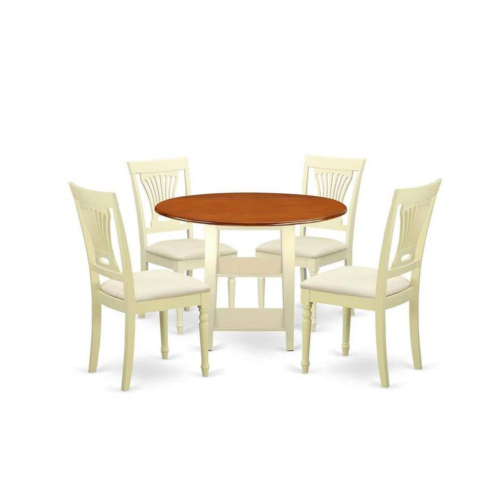 East West Möbel DLPL5-BMK-C - Finitura latticello/ciliegia