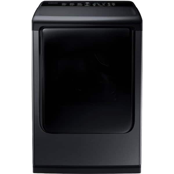Samsung 7.4 cu. ft. Gas Dryer with Steam in Black Stainless